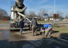 Obra pública en la Plazoleta René Favaloro