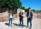 Hoy temprano comenzó a pavimentarse la última cuadra de Alvear