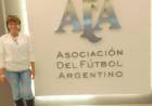 Claudia Cortadi fue recibida en la AFA