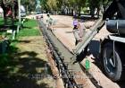 Comenzaron los trabajos para pavimentar las colectoras del Boulevard 1