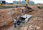 Avanzan los trabajos de la obra de desagüe pluvial que el Municipio ejecuta en el Barrio Roca