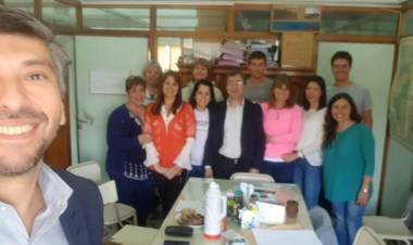 Di Mario visitó el Consejo Escolar de Coronel Pringles