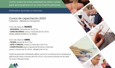 Cursos de capacitación 2020 en Celcop Coronel Pringles