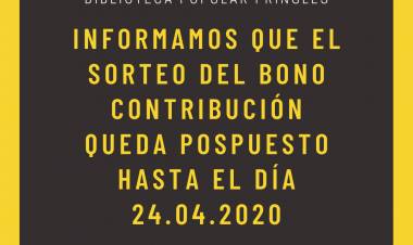 Bono Contribución de la Biblioteca Pringles