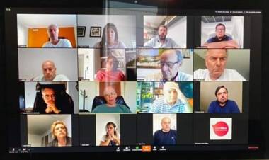 Lisandro Matzkin participó de una reunión virtual Zoom de Legisladores e Intendentes