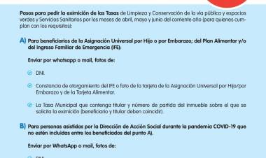 Eximición de Tasas Municipales