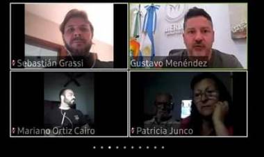 Sebastián Grassi, participó de una capacitación vía zoom con Gustavo Menéndez