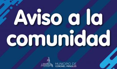 Aviso a la Comunidad