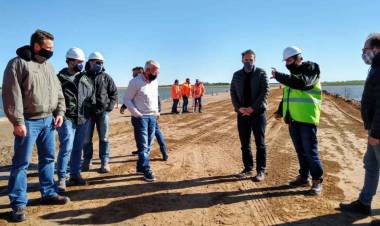 Katopodis, Ruesga y Trankels, recorrieron el alteo en la ruta 3 y la autopista de la ruta 33