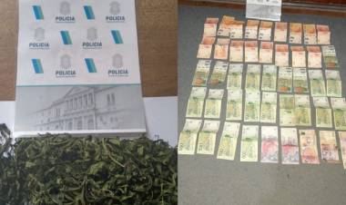 Aprehendidos por tenencia de marihuana y esclarecen un robo