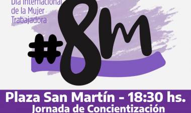 #8M Jornada de Concientización en la Plaza San Martín