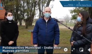 Polideportivo de Indio Rico: reacondicionamiento del lugar para brindar un mejor servicio