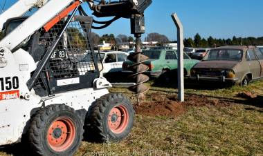 Trabajos en la Playa de Estacionamiento de Camiones