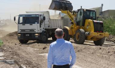 Matzkin supervisó una obra local