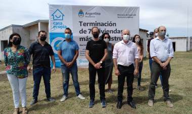 Se reanudó la construcción de las viviendas del ex Plan Federal
