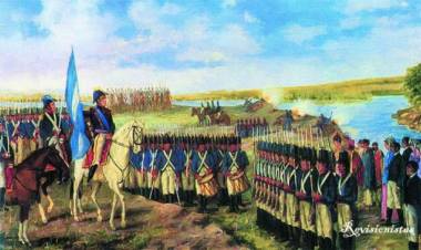 Belgrano enarbola la bandera por primera vez