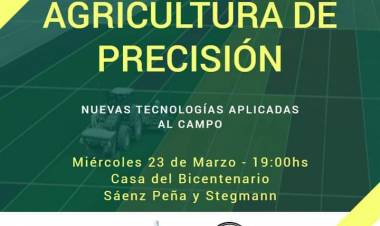 Charla: Agricultura de Precisión y las nuevas tecnologías aplicadas al campo