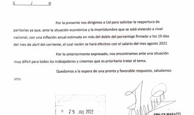 La APTS solicita al Ejecutivo la reapertura de paritarias