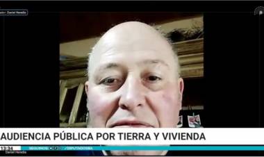 Daniel Heredia participó de la Audiencia Pública por Tierra y Vivienda