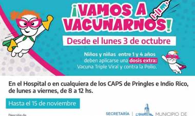 Vacunación Triple Viral y contra la  Polio