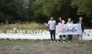 Sendas del Pillahuincó: se inauguró una nueva intervención del Proyecto Huella