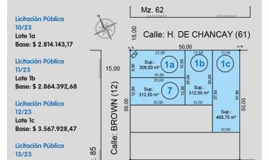 Licitación: Terrenos a la venta