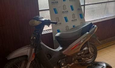 Policial: Aprehensiones y hallazgo de moto que había sustraída