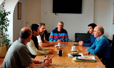 Matzkin se reunió con el Director del INTA Bordenave