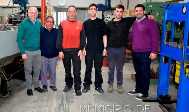 El Jefe Comunal Lisandro Maztkin visitó otra empresa local