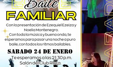 Este sábado 24-Baile Familiar!!!