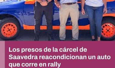 Presos de Saavedra repararon un auto que correrá en el Rally de Coronel Pringles