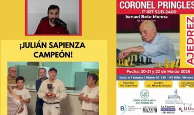 Sapienza Flamante Campeón en Pringles