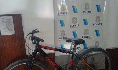 Policial: Bicicleta sustraída y recuperada