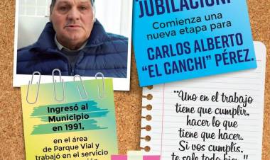 Después de más de tres décadas de trabajo al servicio de nuestra comunidad, Carlos Alberto “el Canchi” Pérez inicia una nueva etapa