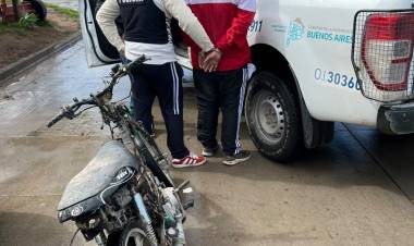 Policial: Recuperar una moto y hubo un aprehendido