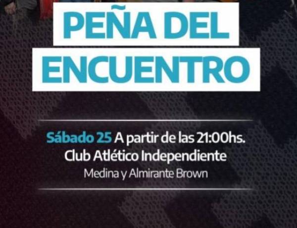 Peña del Encuentro en Coronel Pringles: cultura popular con entrada libre y gratuita