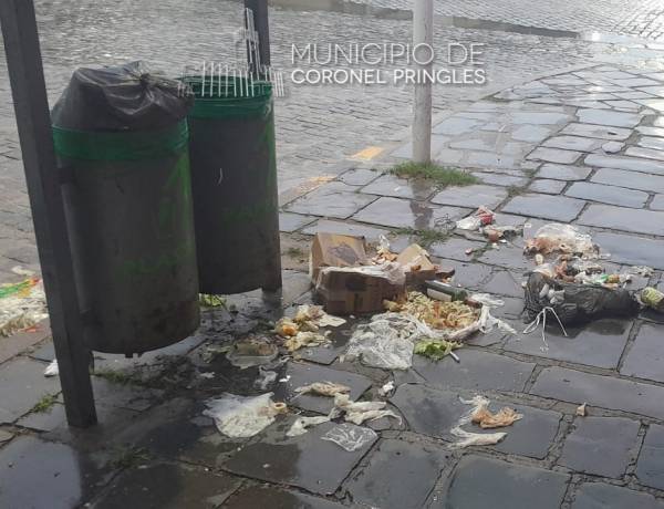 Panorama de esta mañana en algunas esquinas del centro