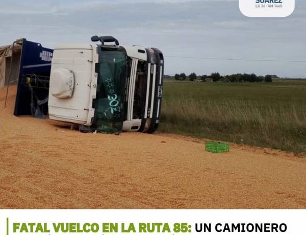 Fatal vuelco en la Ruta 85