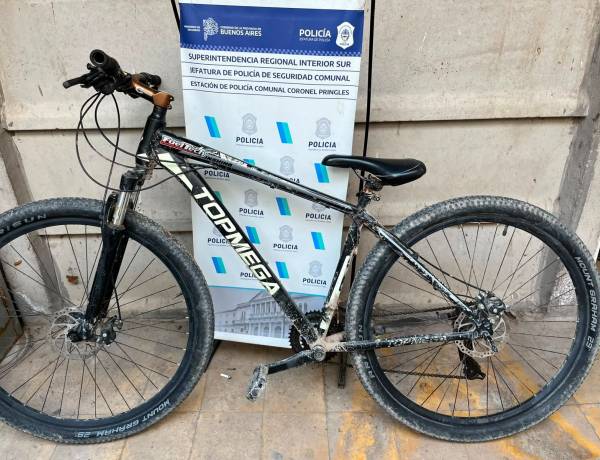 Policial: Recuperan una bicicleta que había sido sustraída a un vecino