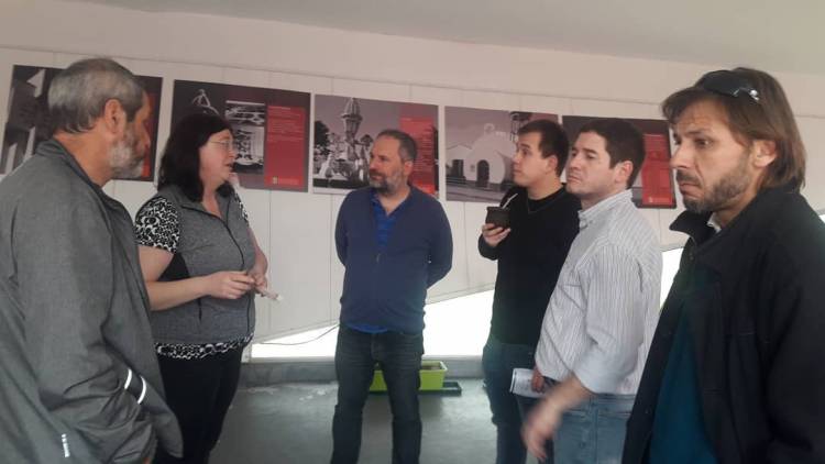 Letona y Esteves, junto a Torres, se comprometen a gestionar el regreso del tren