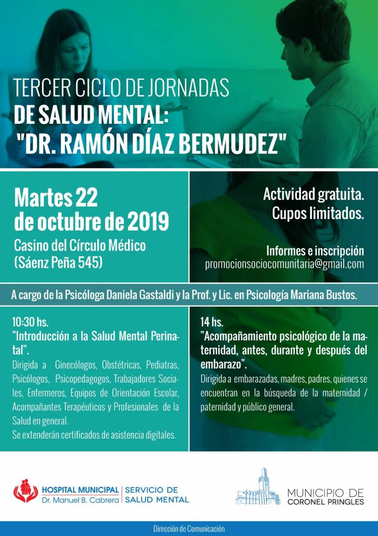 Tercer Ciclo de Jornadas de Salud Mental Dr. Ramón Díaz Bermudez