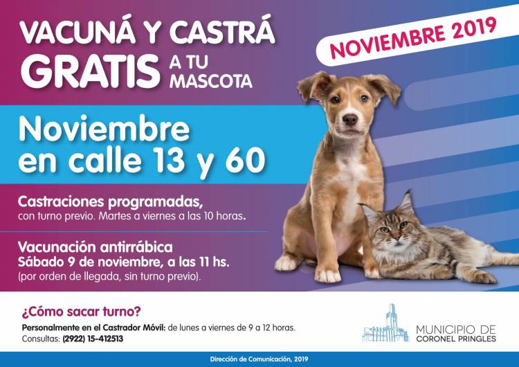 Campaña de vacunación antirrábica gratuita