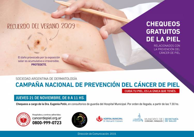 Chequeos de piel gratuitos