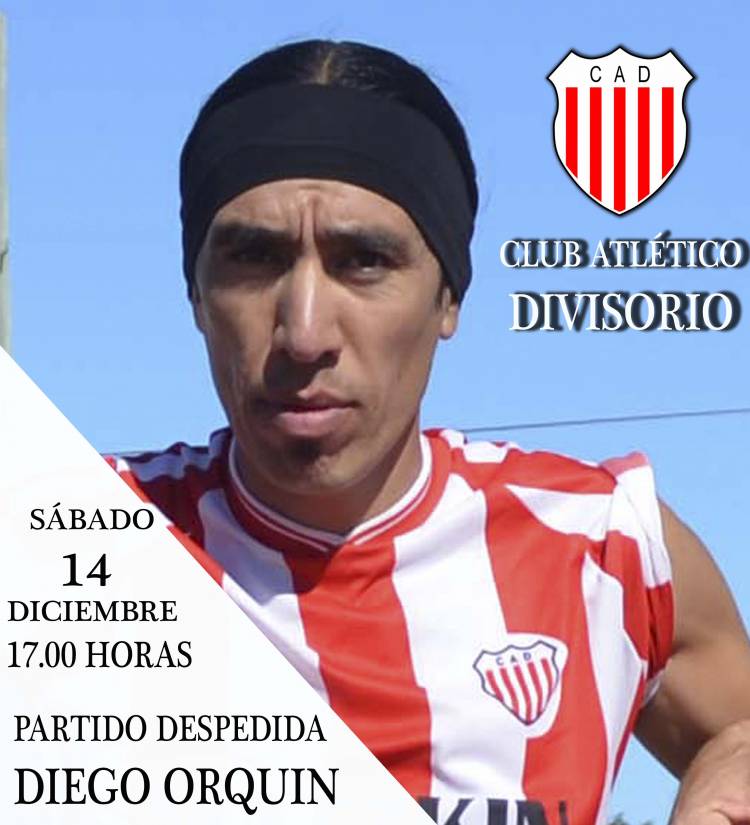 Club Divisorio invita al partido despedida de Diego Orquin
