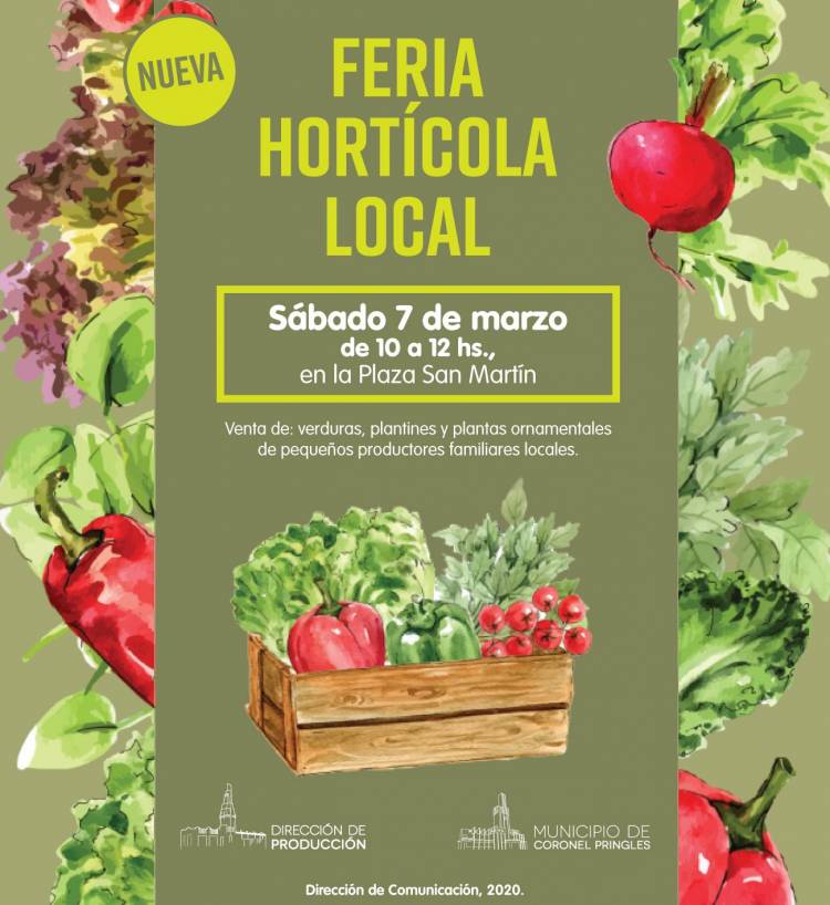 Vuelve la Feria Hortícola Local en la Plaza San Martín
