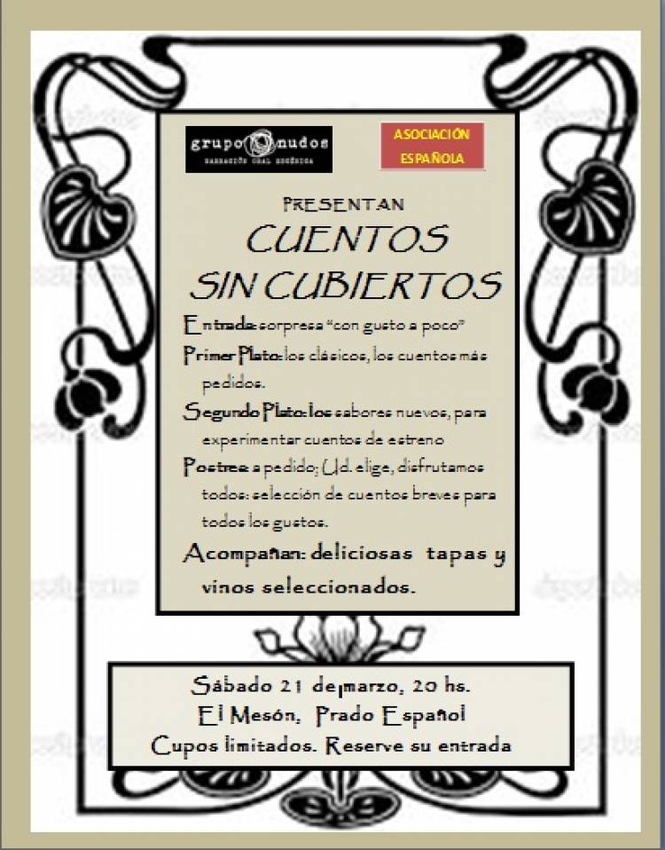 Suspensión de "Cuentos sin cubiertos"