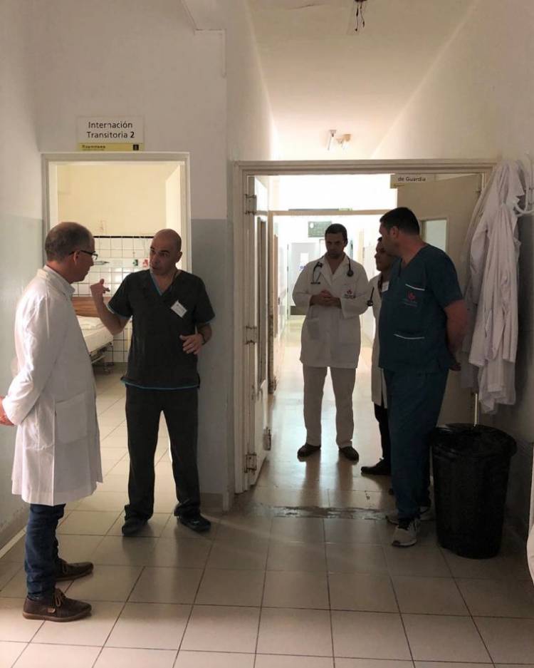 Matzkin se aseguró de conocer el protocolo hospitalario ante el COVID-19