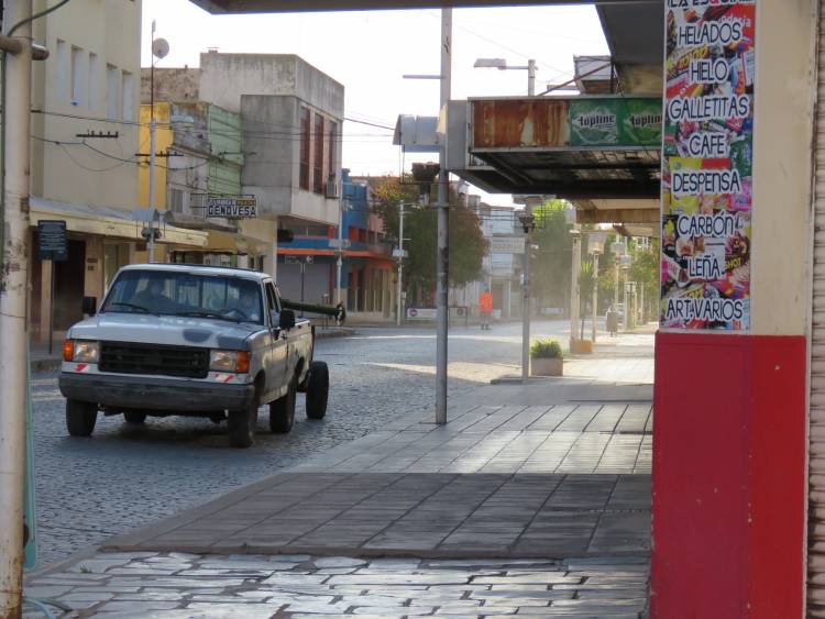 Se comenzó con la desinfección de la ciudad