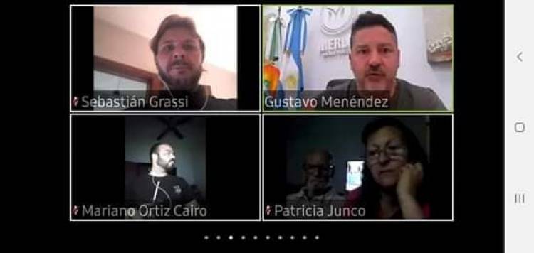 Sebastián Grassi, participó de una capacitación vía zoom con Gustavo Menéndez