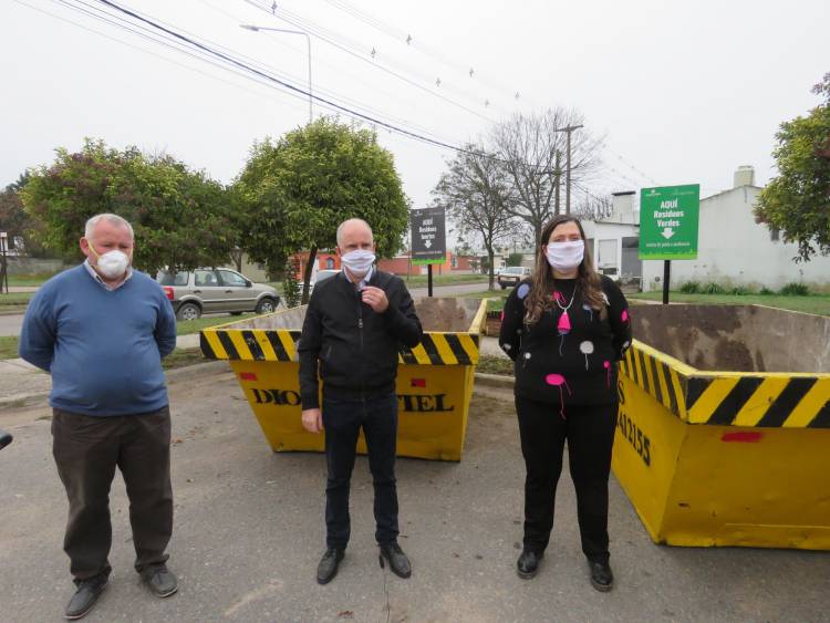 Matzkin dejó inaugurado un Eco Punto en el Fonavi